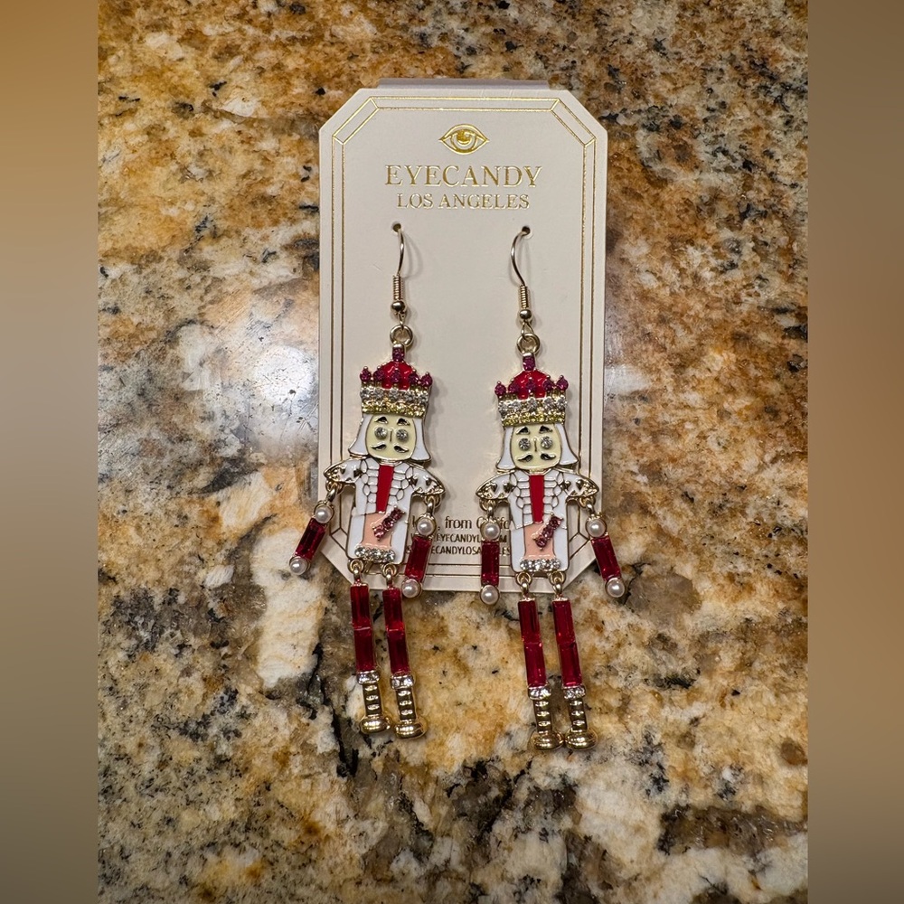 NEW Eye Candy Nutcracker Earrings